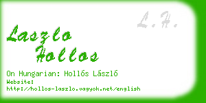 laszlo hollos business card