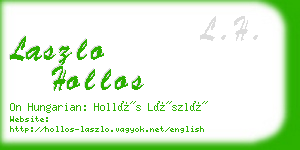 laszlo hollos business card